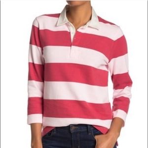 J. Crew Women's Rugby Striped Polo Shirt
